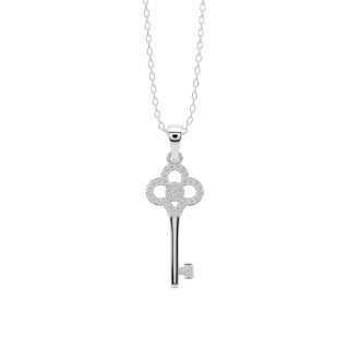 The Flower Key Diamond Pendant